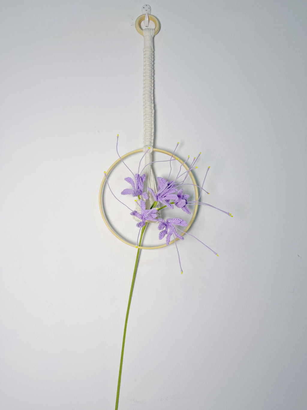 CrochetRecipe Crochet Flower Bouquet Macrame Wall Hanging Natural Cotton