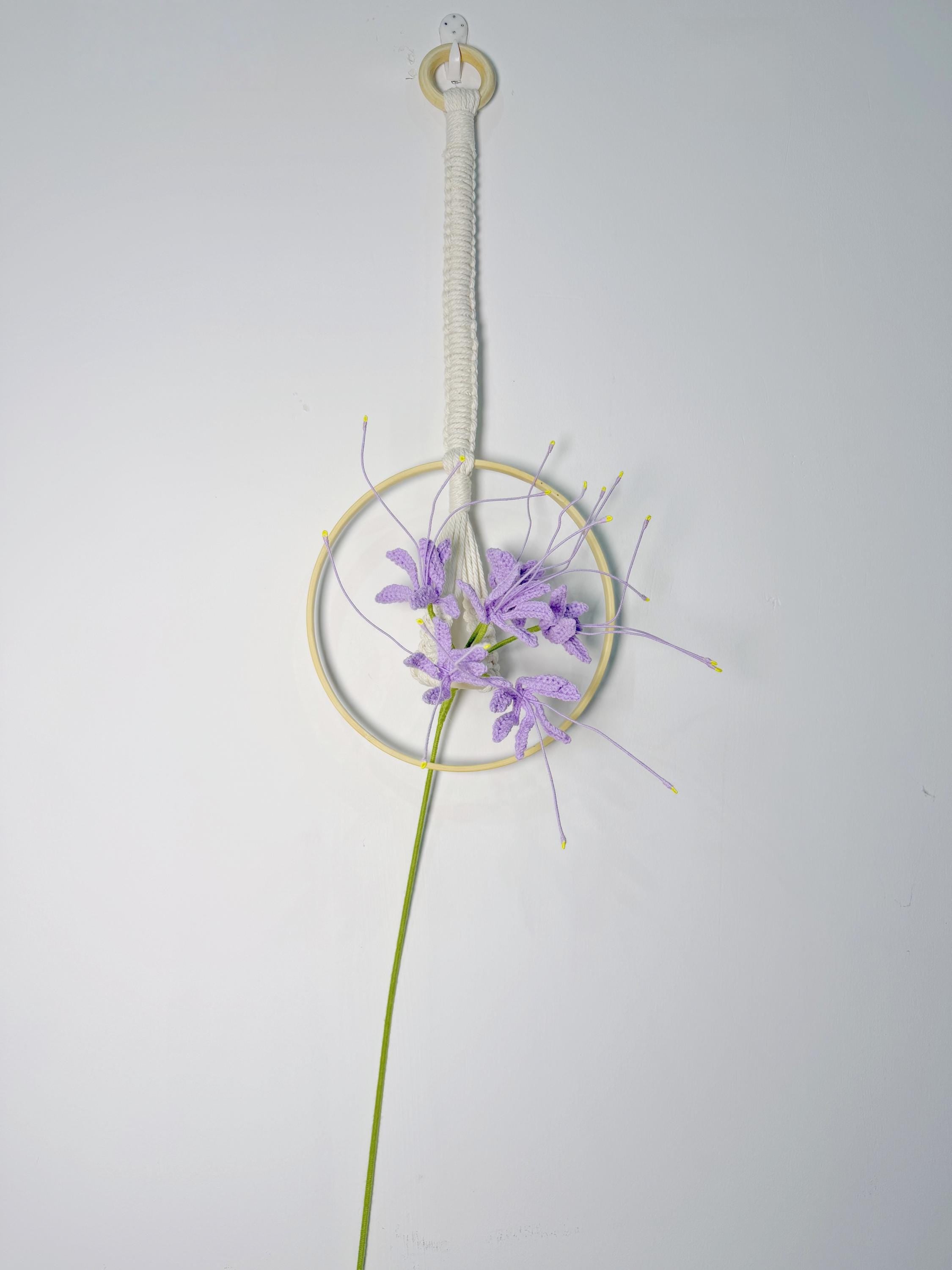 CrochetRecipe Crochet Flower Bouquet Macrame Wall Hanging Natural Cotton