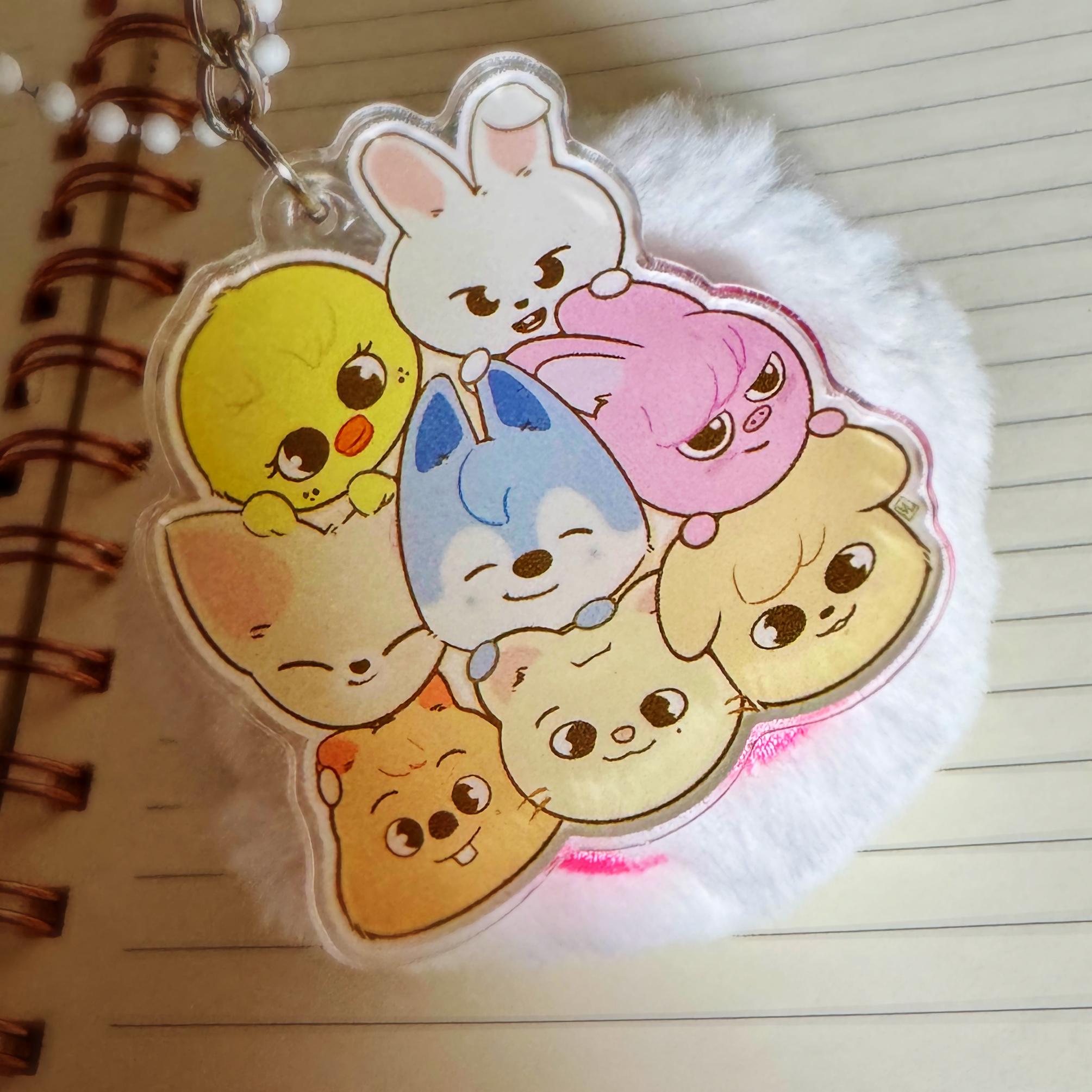 Stray Kids Skzoo STAY with Your Wings Plush Swirl Keychain