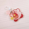 VanillaStarCafe Kirby and Stars Keychain Resin Charm 2 Inch