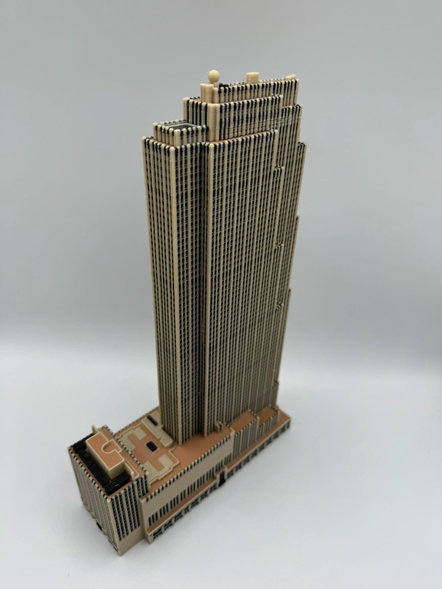 StarsoftheCity 30 Rockefeller Plaza Model 3D Printed Full Color