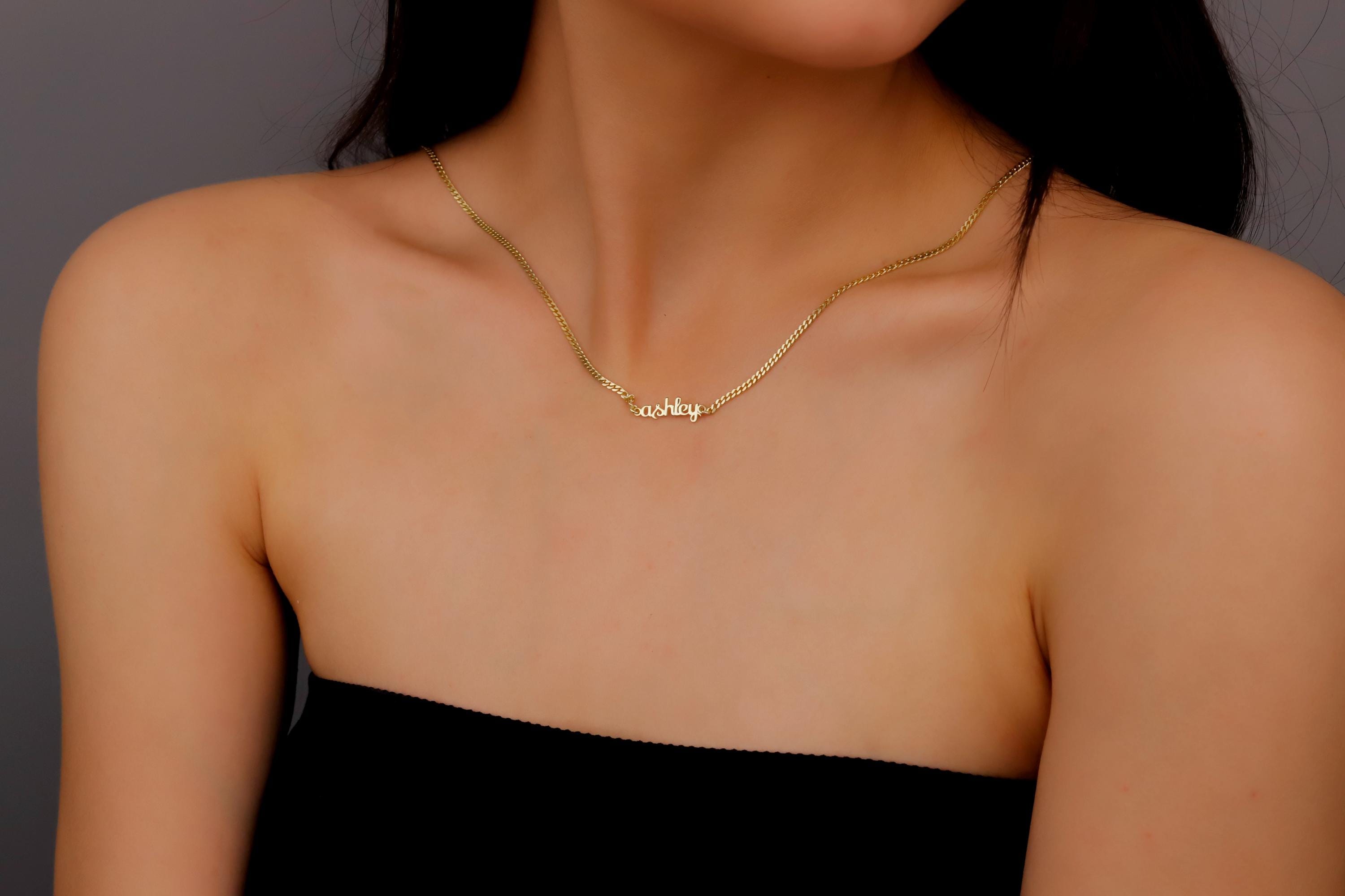 Custom Name Necklace: Dainty Sterling Silver, Personalized Jewelry