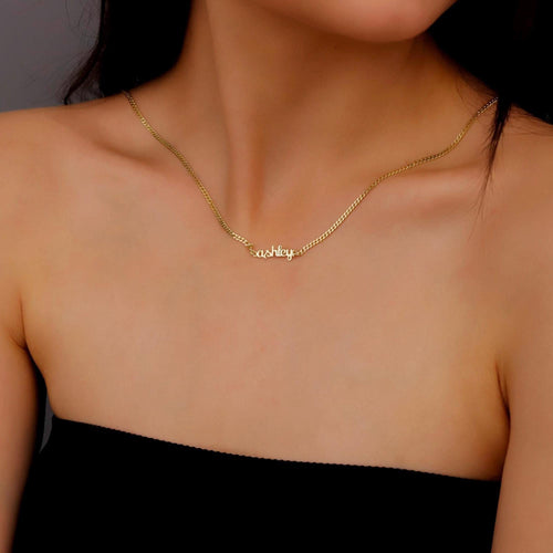 Custom Name Necklace: Dainty Sterling Silver, Personalized Jewelry