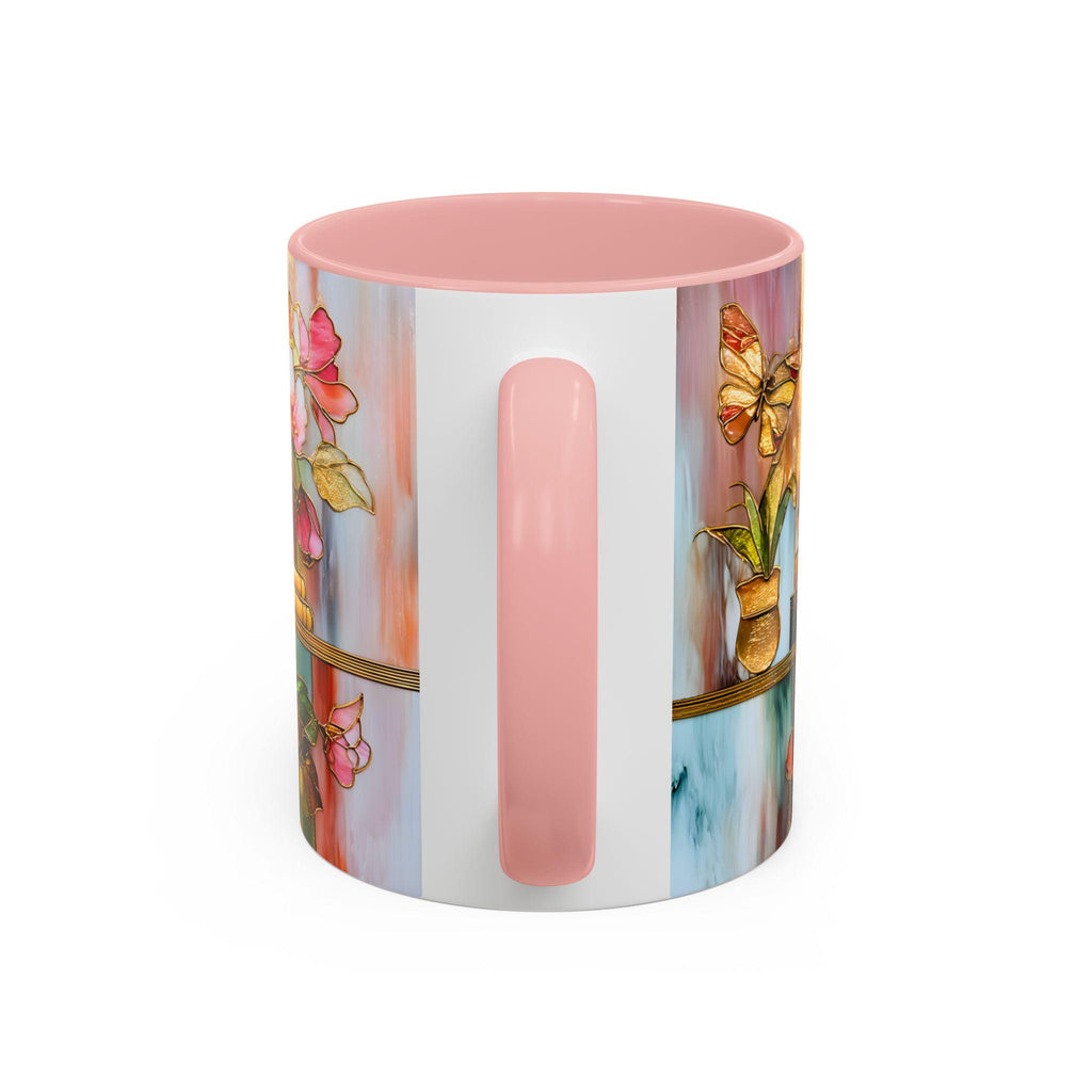 LELORESTORE Floral Bookshelf Mug, Bookish Coffee Cup