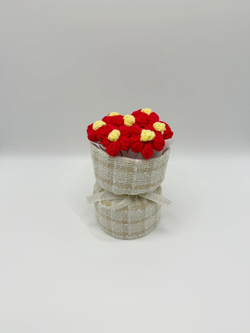 CrochetRecipe Handmade Crochet Mini Bouquet Cotton 8in