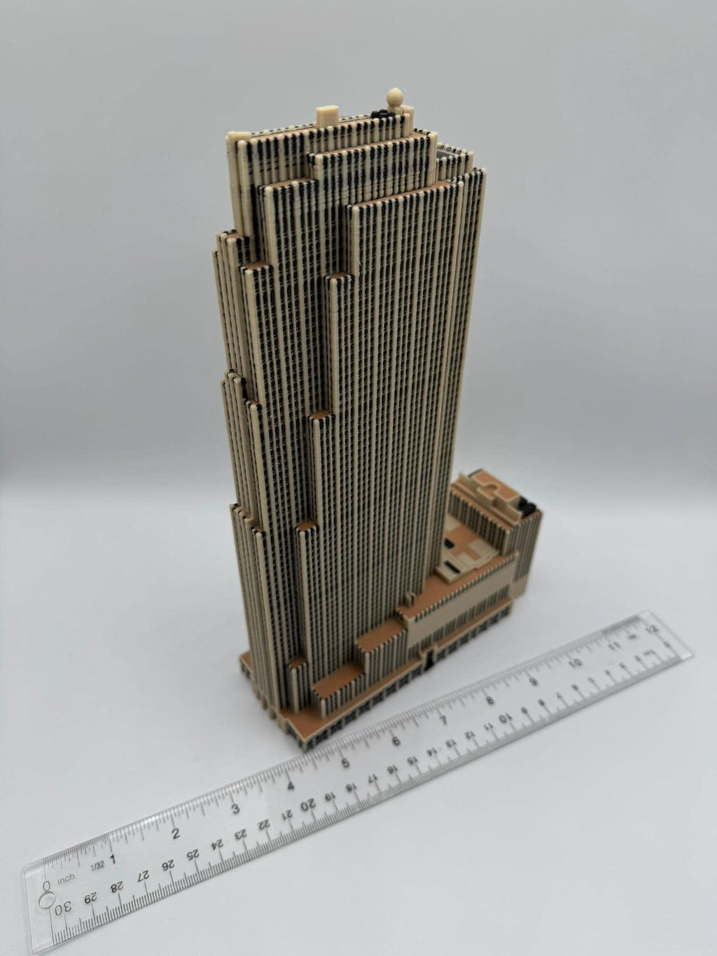 StarsoftheCity 30 Rockefeller Plaza Model 3D Printed Full Color