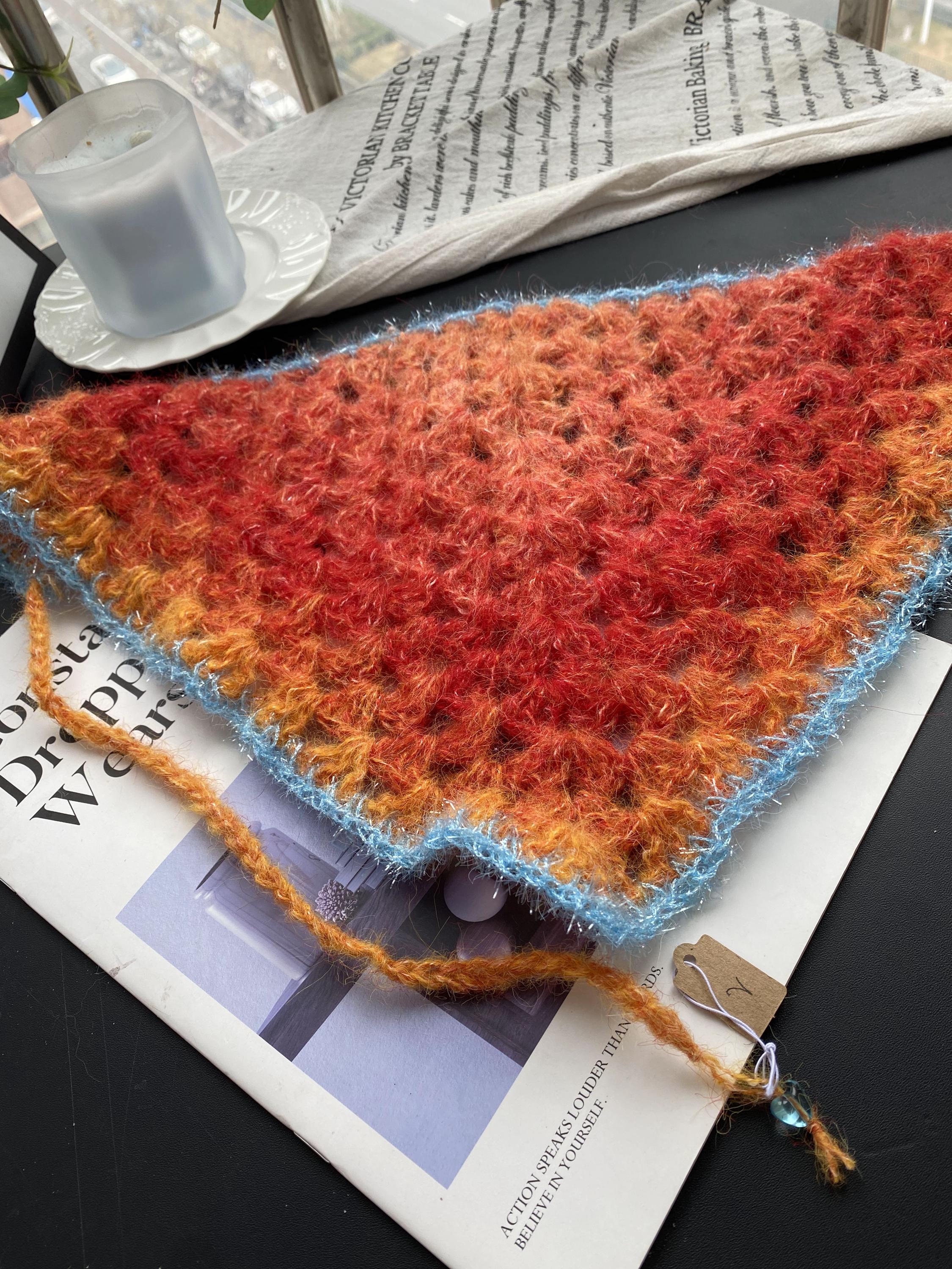 StellarPride Handmade Gradient Triangular Headscarf Three Colorways