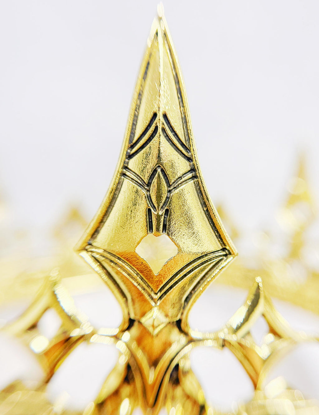 HappyJewelryWorld Gold Regal Crown with Black Stones Prince Costume Headpiece