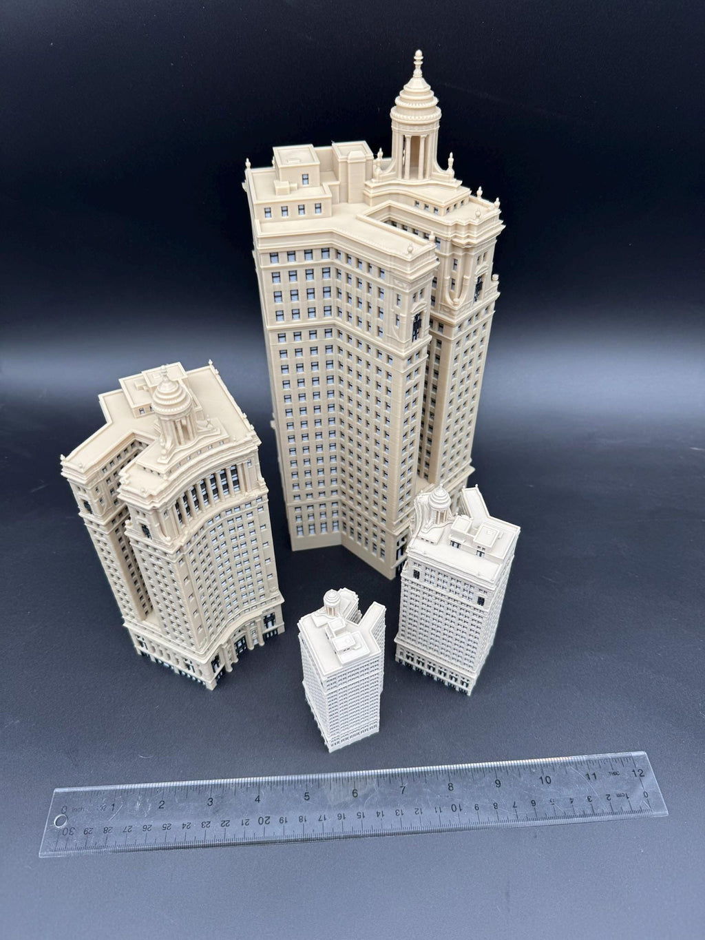 London Guarantee Building Model 3D Printed Full Color