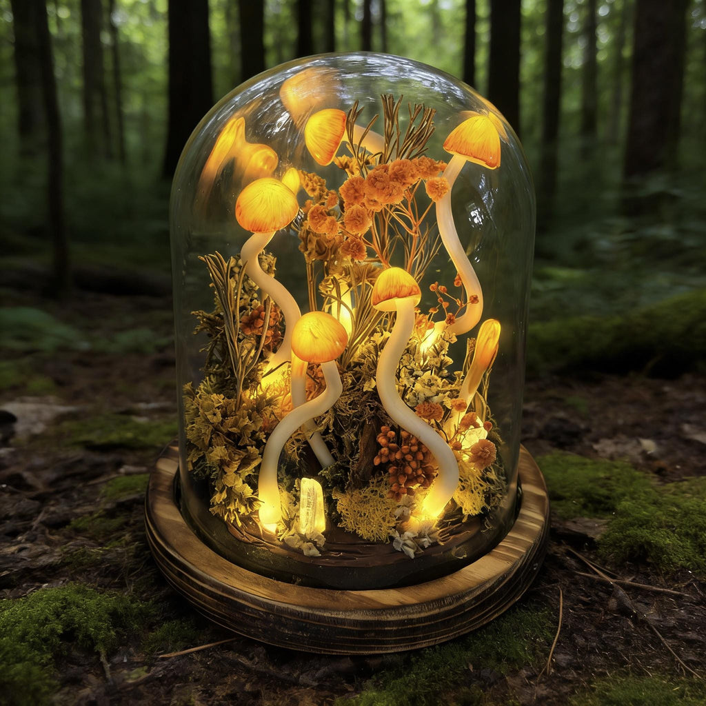 StarlitCarat Mushroom Night Light LED Table Lamp 6.3in