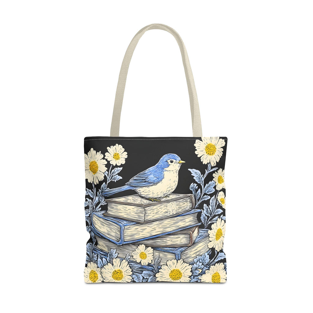 LELORESTORE Bookish Tote Bag Wildflower Floral Design Book Club Readers