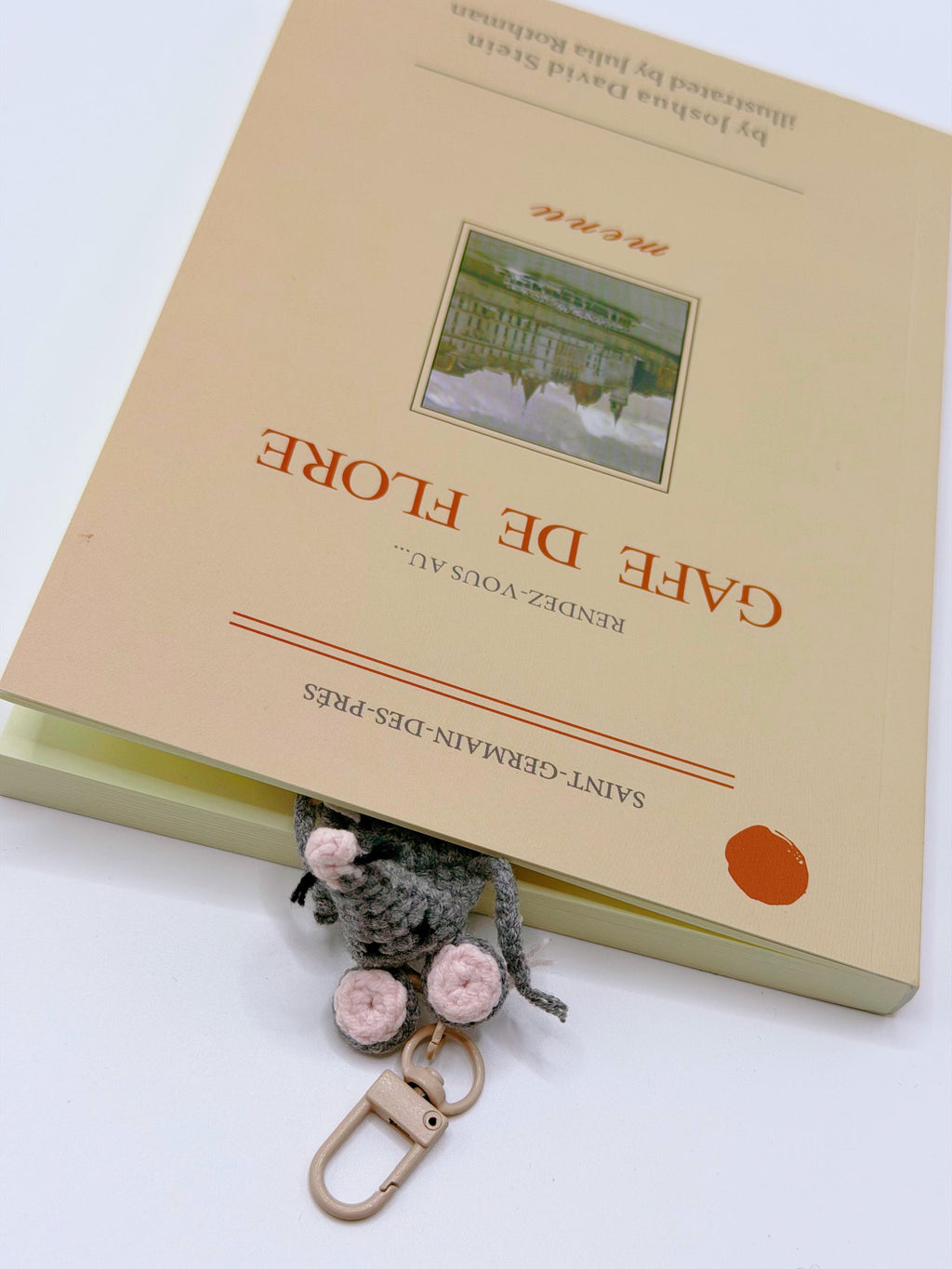 CrochetRecipe Handmade Squashed Rat Frog Bookmark Keychain Flat Yarn