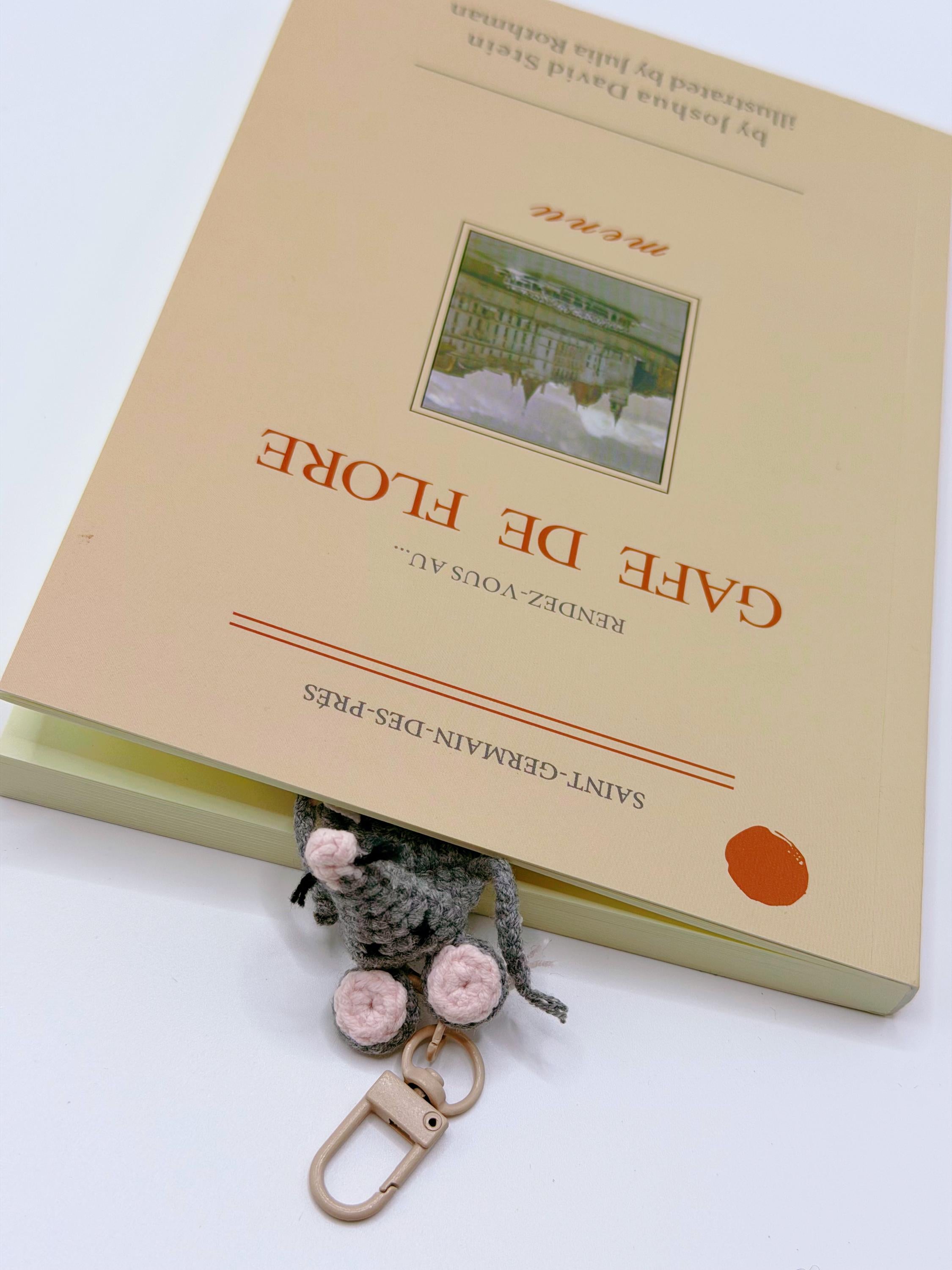 CrochetRecipe Handmade Squashed Rat Frog Bookmark Keychain Flat Yarn