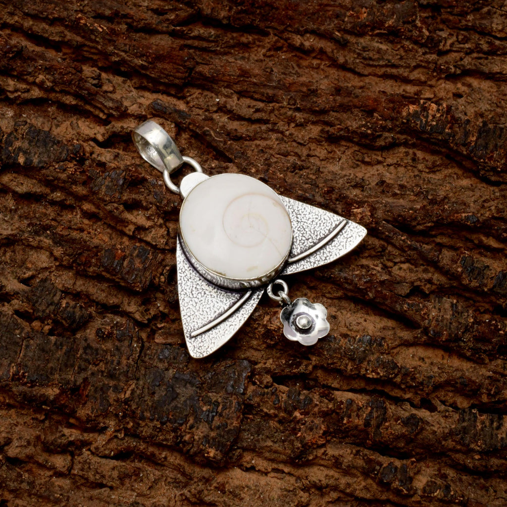 EkkJewels Handmade Shiva Eye Gemstone Pendant 925 Sterling Silver Necklace