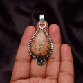 EkkJewels Asteroid Jasper 925 Sterling Silver Pendant Necklace