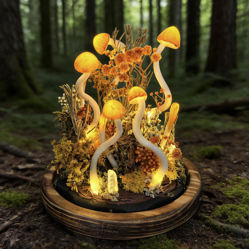 StarlitCarat Mushroom Night Light LED Table Lamp 6.3in