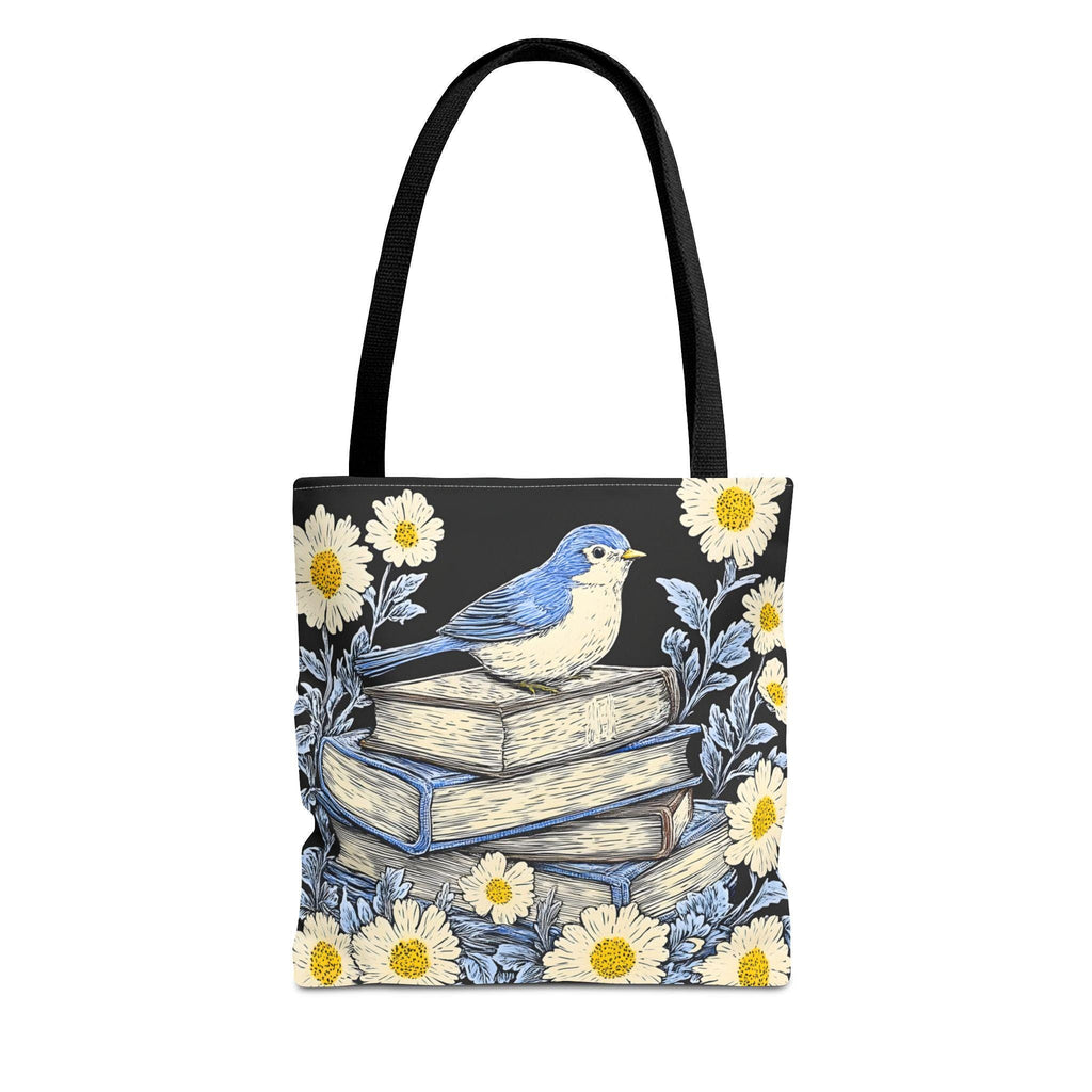 LELORESTORE Bookish Tote Bag Wildflower Floral Design Book Club Readers