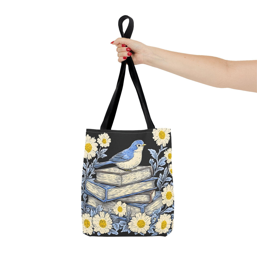 LELORESTORE Bookish Tote Bag Wildflower Floral Design Book Club Readers