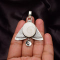 EkkJewels Handmade Shiva Eye Gemstone Pendant 925 Sterling Silver Necklace
