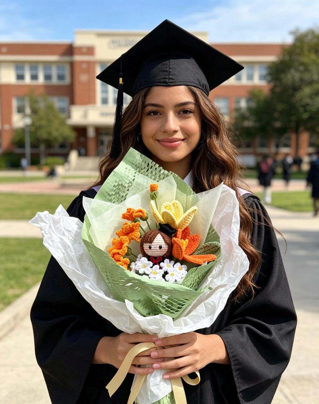 CrochetRecipe Graduation Crochet Flowers Bouquet