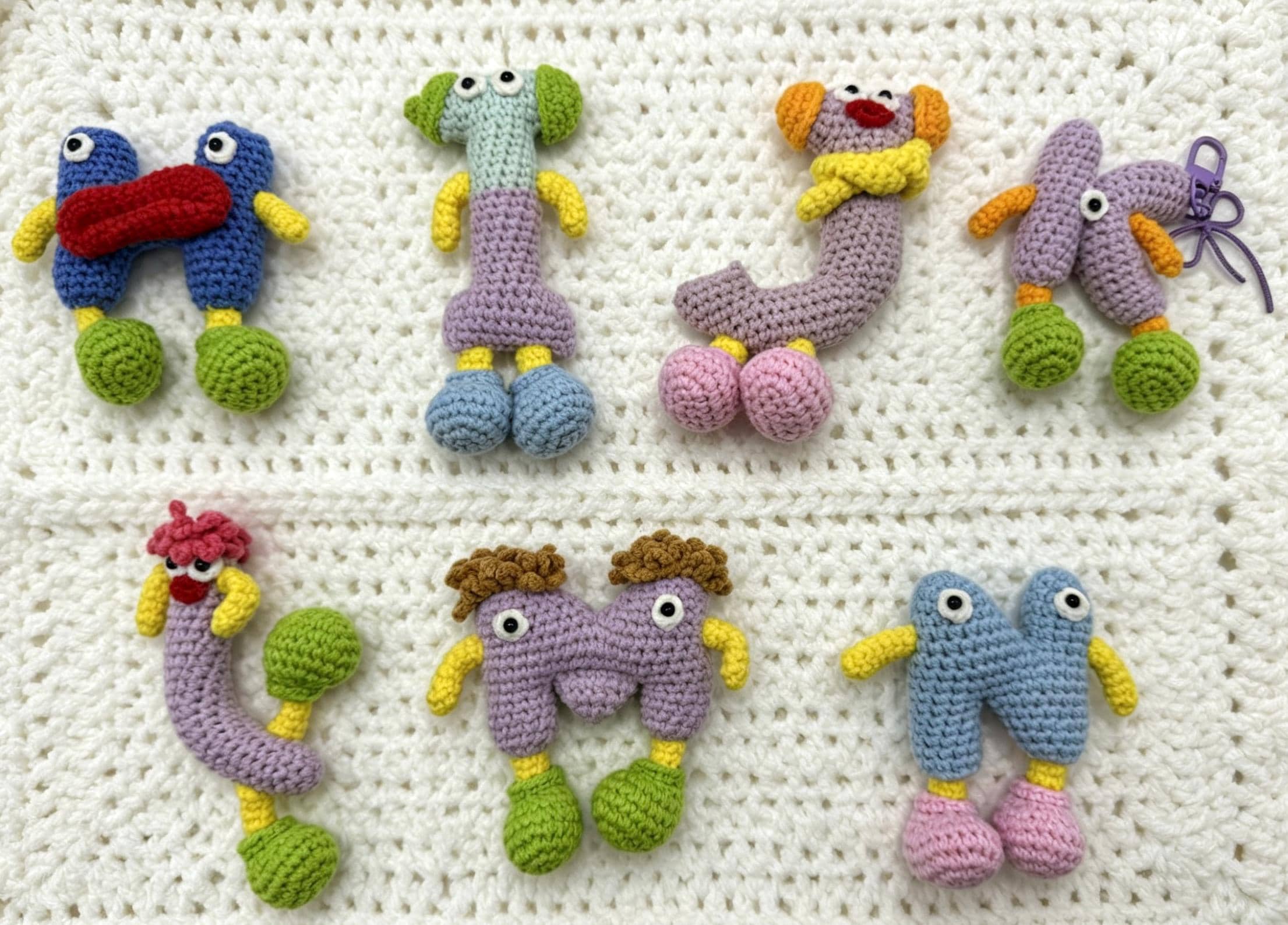 CrochetRecipe Handmade Crochet Alphabet 26 Letters A-Z Amigurumi Set