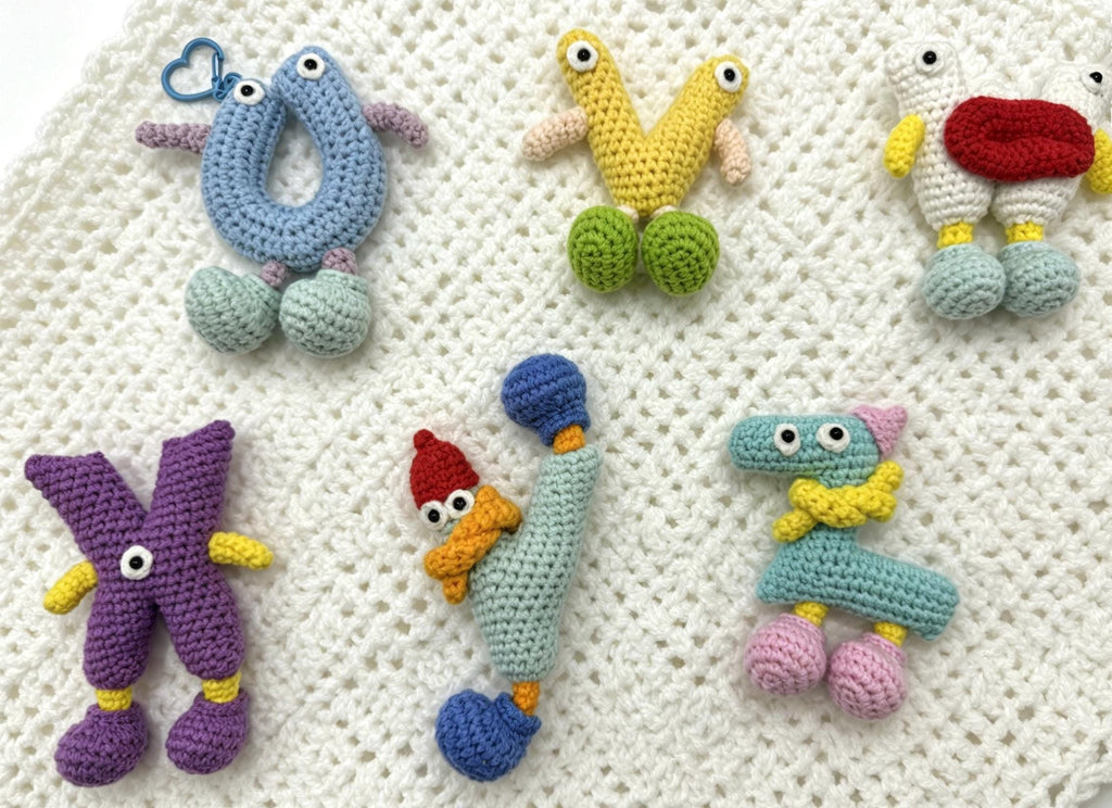 CrochetRecipe Handmade Crochet Alphabet 26 Letters A-Z Amigurumi Set