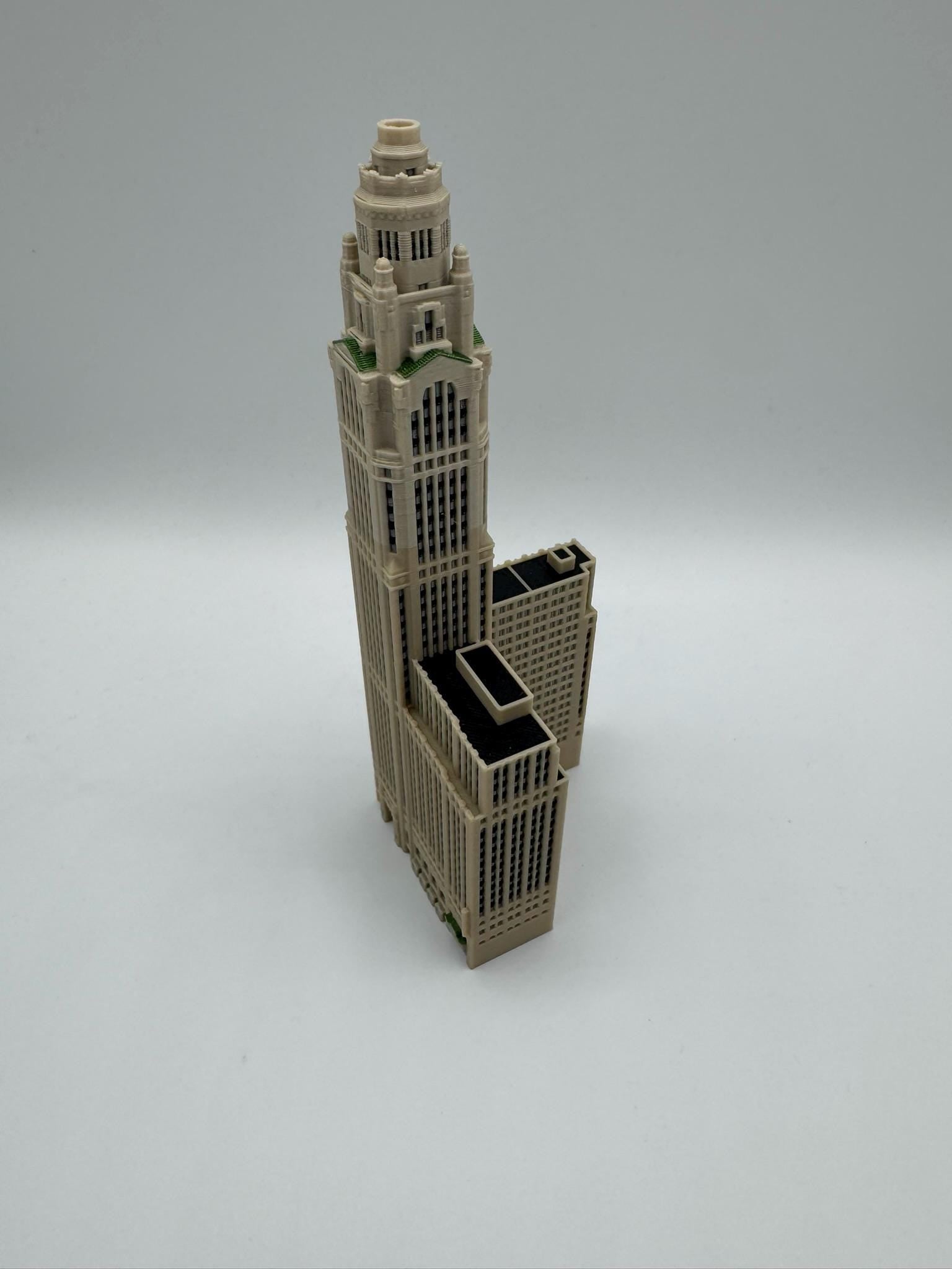 StarsoftheCity LeVeque Tower 3D Printed Full Color Model