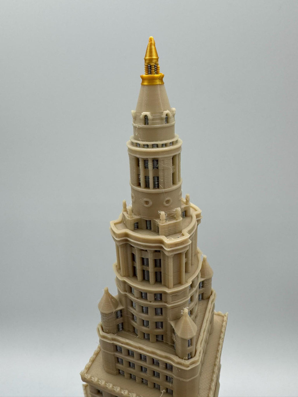 StarsoftheCity Terminal Tower 3D Printed Full Color Model 1:1000 Scale 8.25in