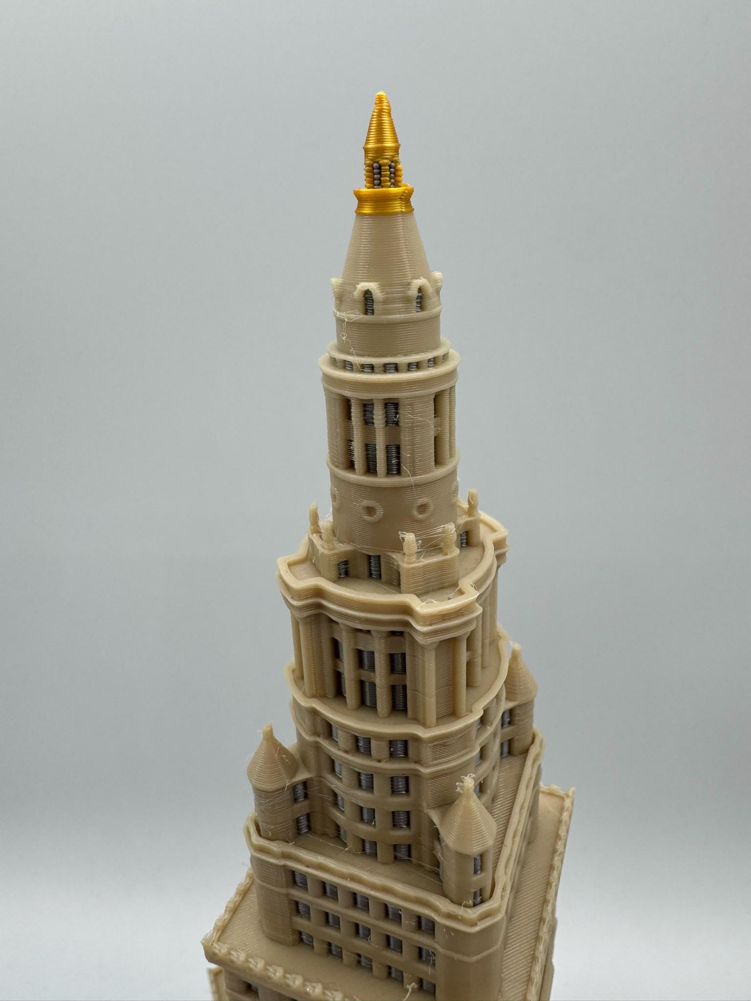 StarsoftheCity Terminal Tower 3D Printed Full Color Model 1:1000 Scale 8.25in