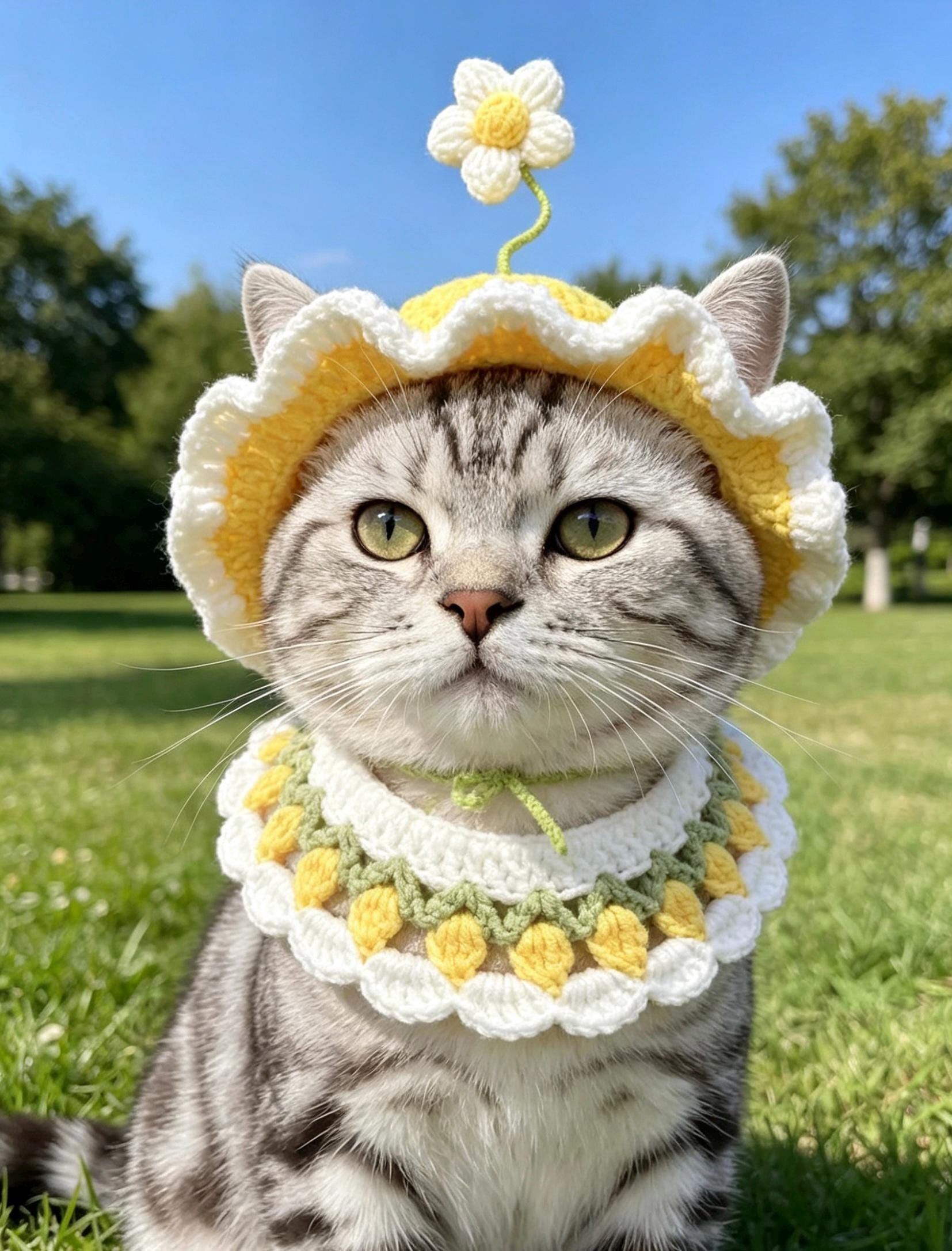 CrochetRecipe Handmade Crochet Pet Collar Cottagecore Pastel Necklace