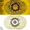 MoslandHome Turkish Mosaic Lamp Glass Replacement Globe 6.5in Handmade
