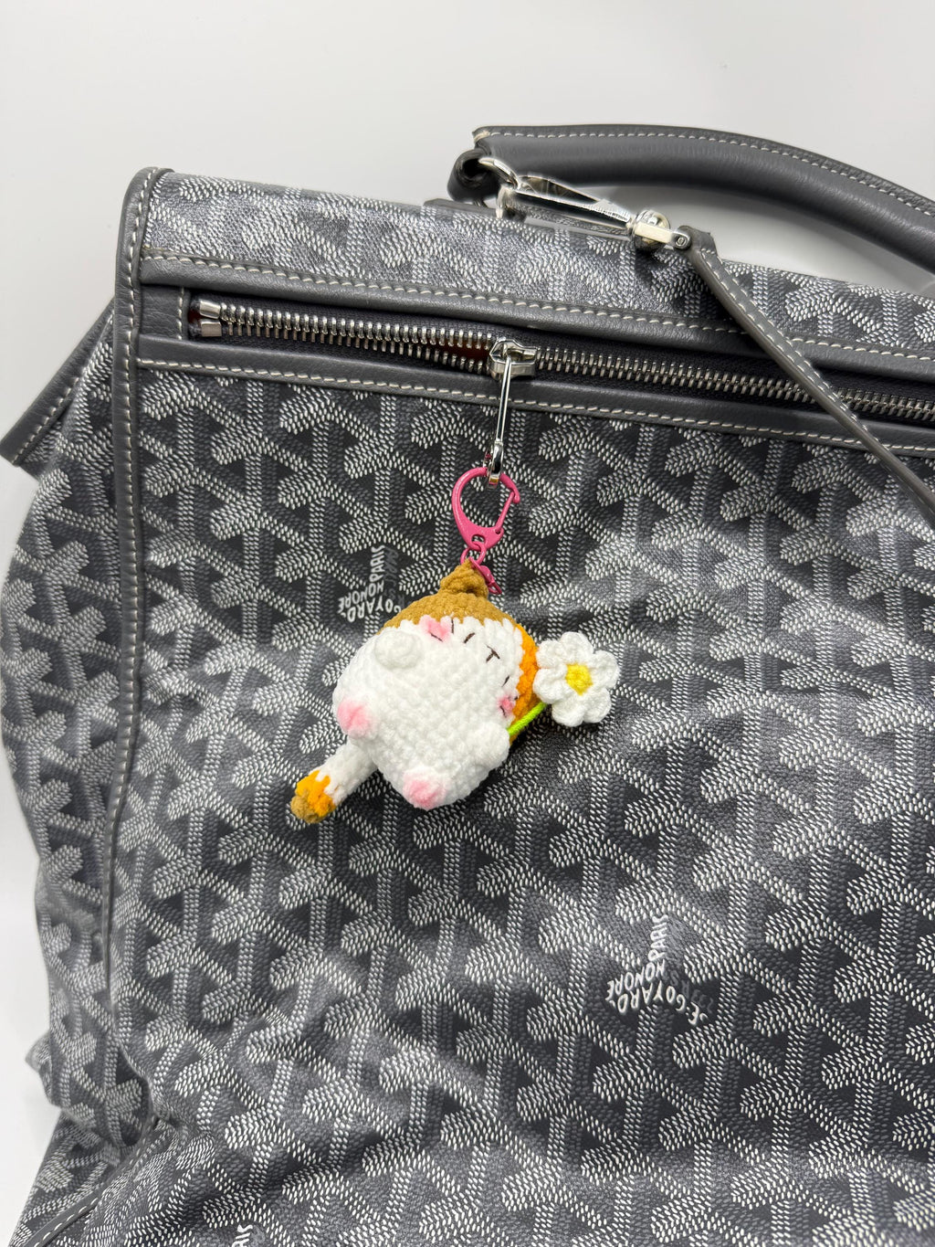 CrochetRecipe Handmade Cat Keychain Bag Charm Flower Siamese