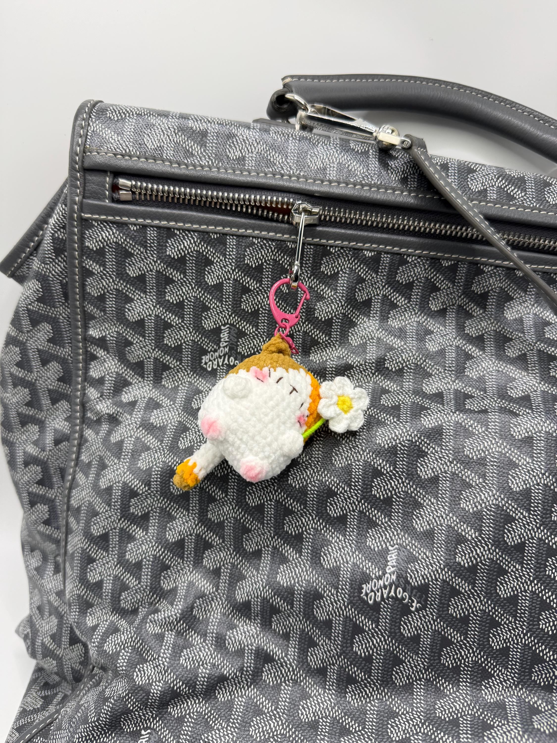 CrochetRecipe Handmade Cat Keychain Bag Charm Flower Siamese