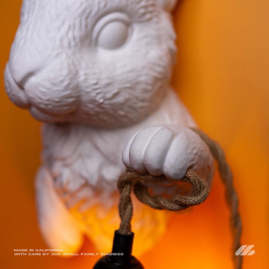 April16studio Bunny Sconce Rabbit Wall Lamp Animal Head Light White