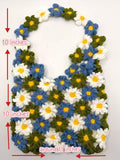 CrochetRecipe Handmade Crochet Flower Lined Tote Floral Granny Square