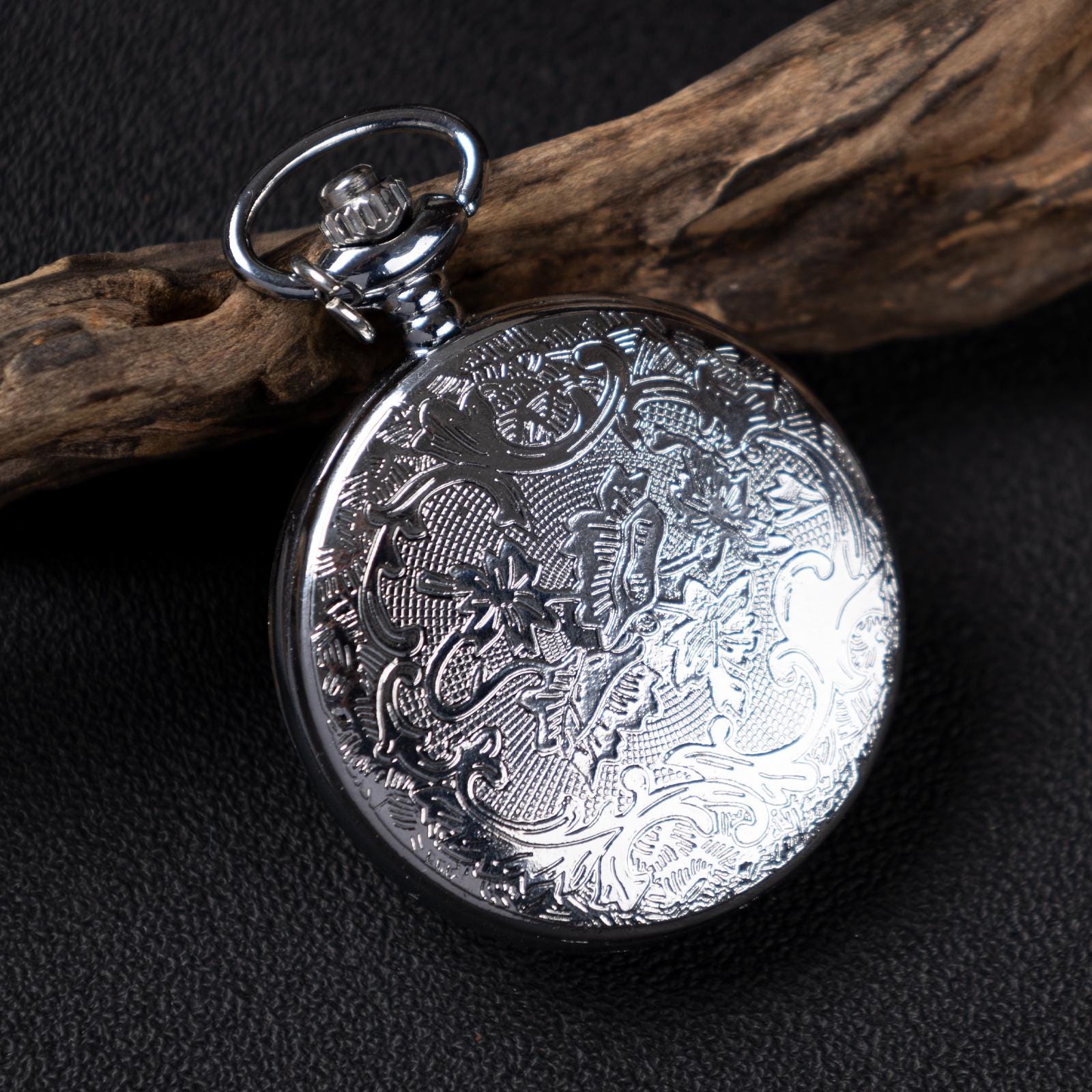 Oryeia Handmade Green Butterfly Specimen Pocket Watch Set With Bracelet