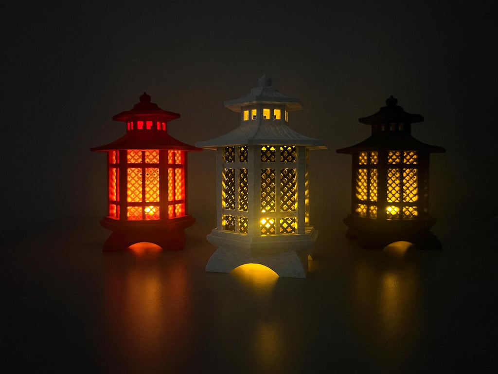 Bostonhomestudio Japanese Pagoda Lantern Tealight Candle Holder Zen Decor