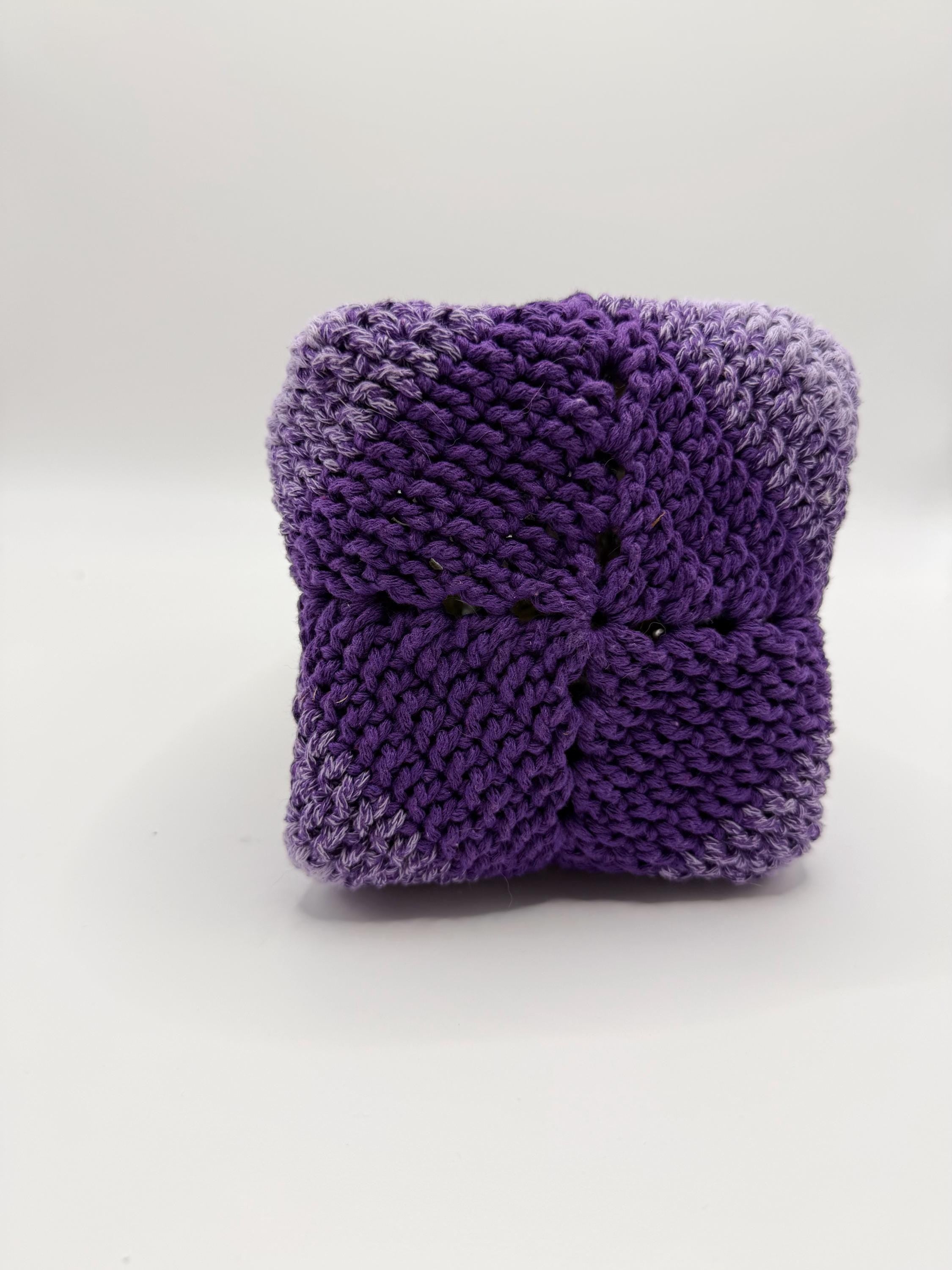 CrochetRecipe Handmade Variegated Crochet Tote Bag Pink