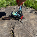 Stained Glass Suncatcher Sylphina Angel Butterfly 5.5in Handmade