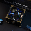 Oryeia Handcrafted Butterfly Music Box Preserved Flowers Gothic Style