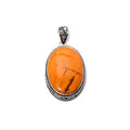 EkkJewels Handmade Mookaite Gemstone 925 Sterling Silver Pendant Jewelry