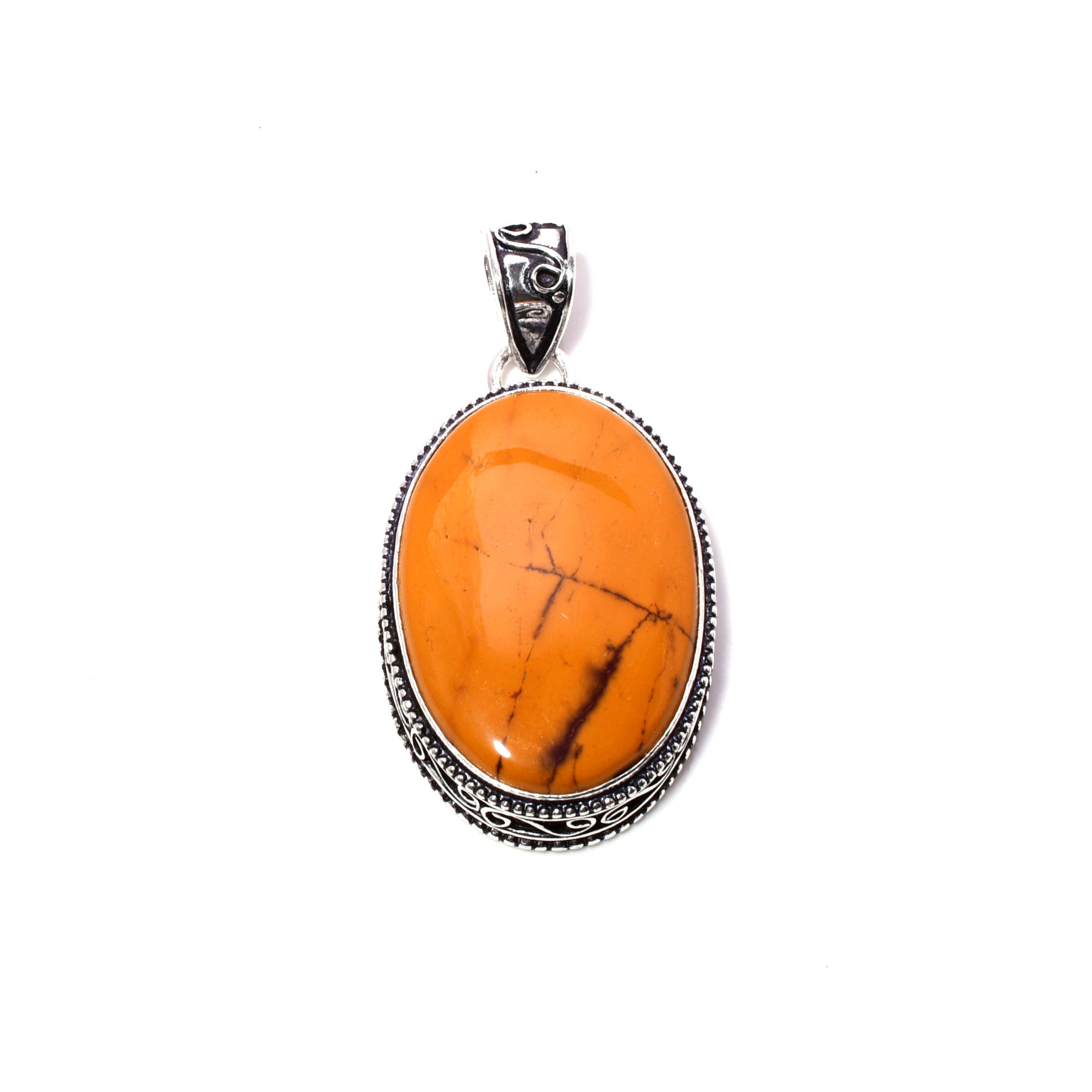 EkkJewels Handmade Mookaite Gemstone 925 Sterling Silver Pendant Jewelry