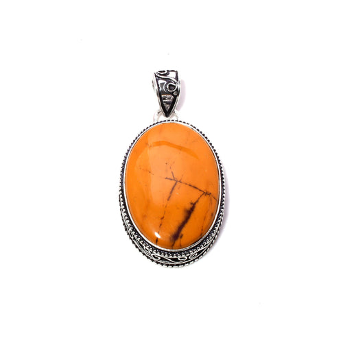 EkkJewels Handmade Mookaite Gemstone 925 Sterling Silver Pendant Jewelry
