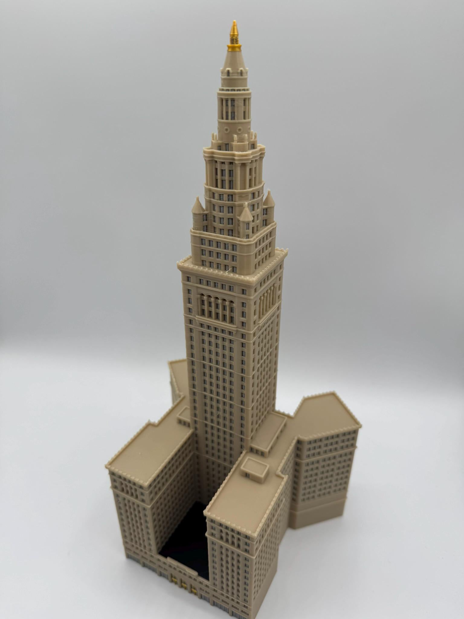 StarsoftheCity Terminal Tower 3D Printed Full Color Model 1:1000 Scale 8.25in