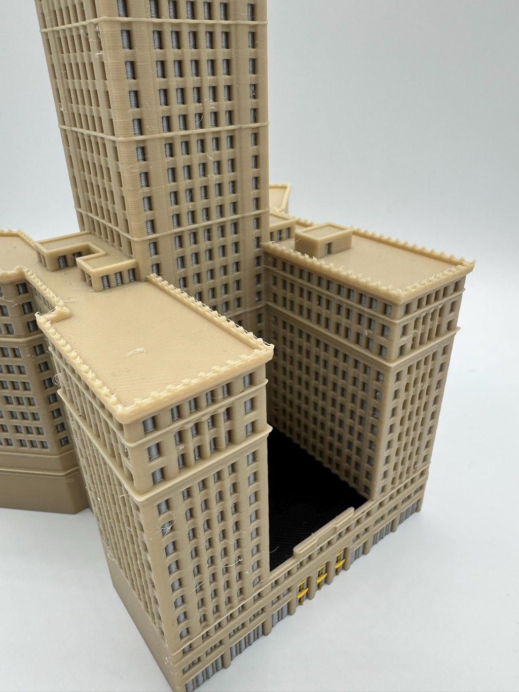 StarsoftheCity Terminal Tower 3D Printed Full Color Model 1:1000 Scale 8.25in