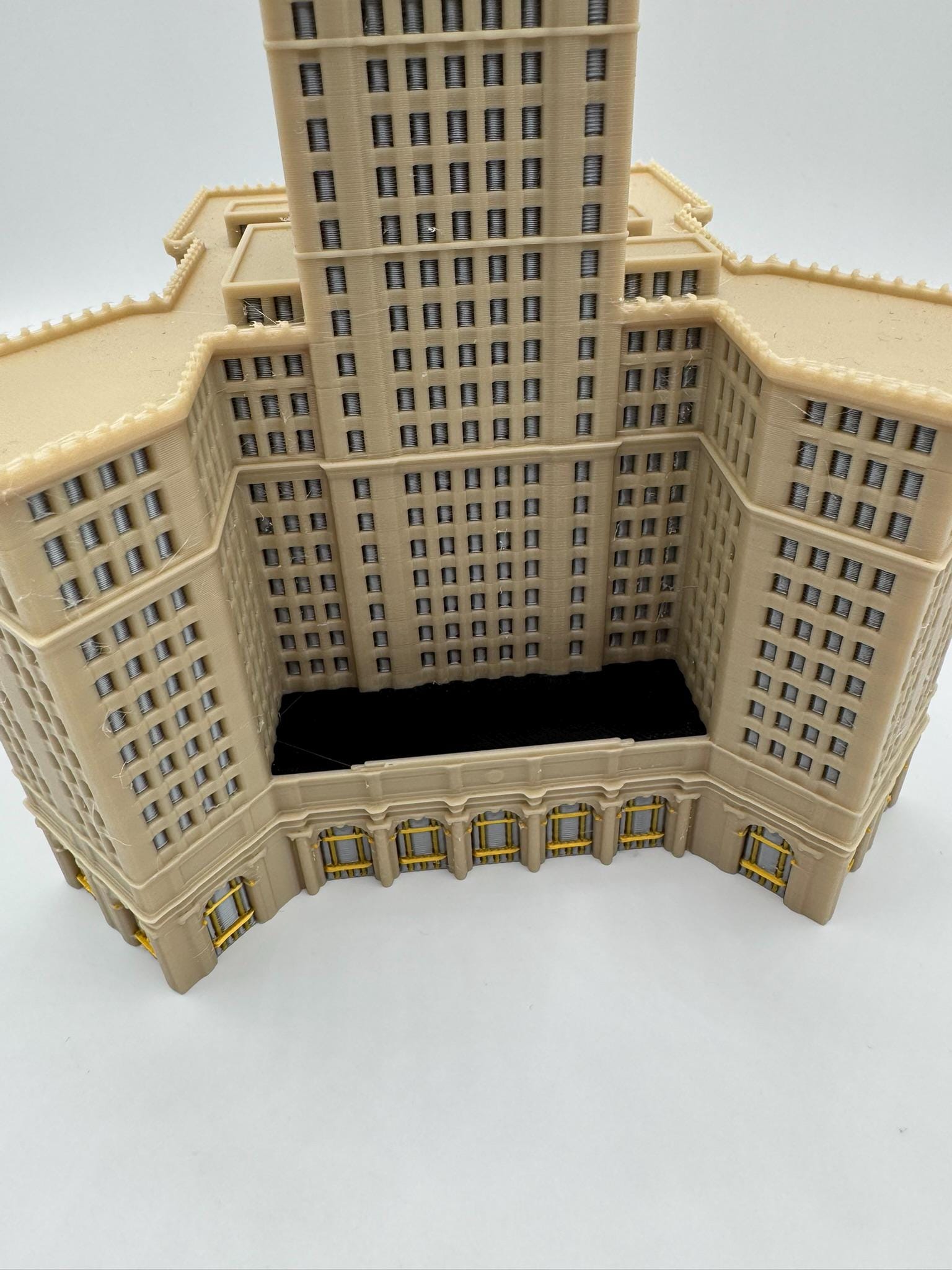StarsoftheCity Terminal Tower 3D Printed Full Color Model 1:1000 Scale 8.25in