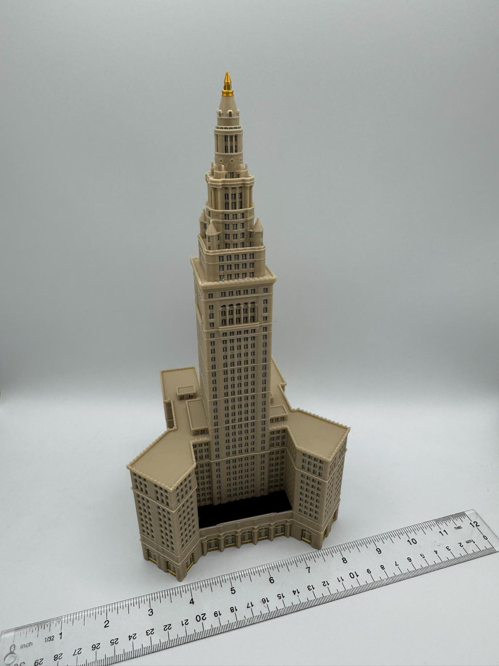 StarsoftheCity Terminal Tower 3D Printed Full Color Model 1:1000 Scale 8.25in