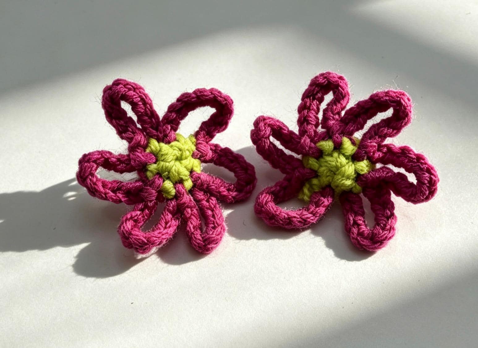 CrochetRecipe Handmade Crochet Dangle Earrings Colorful