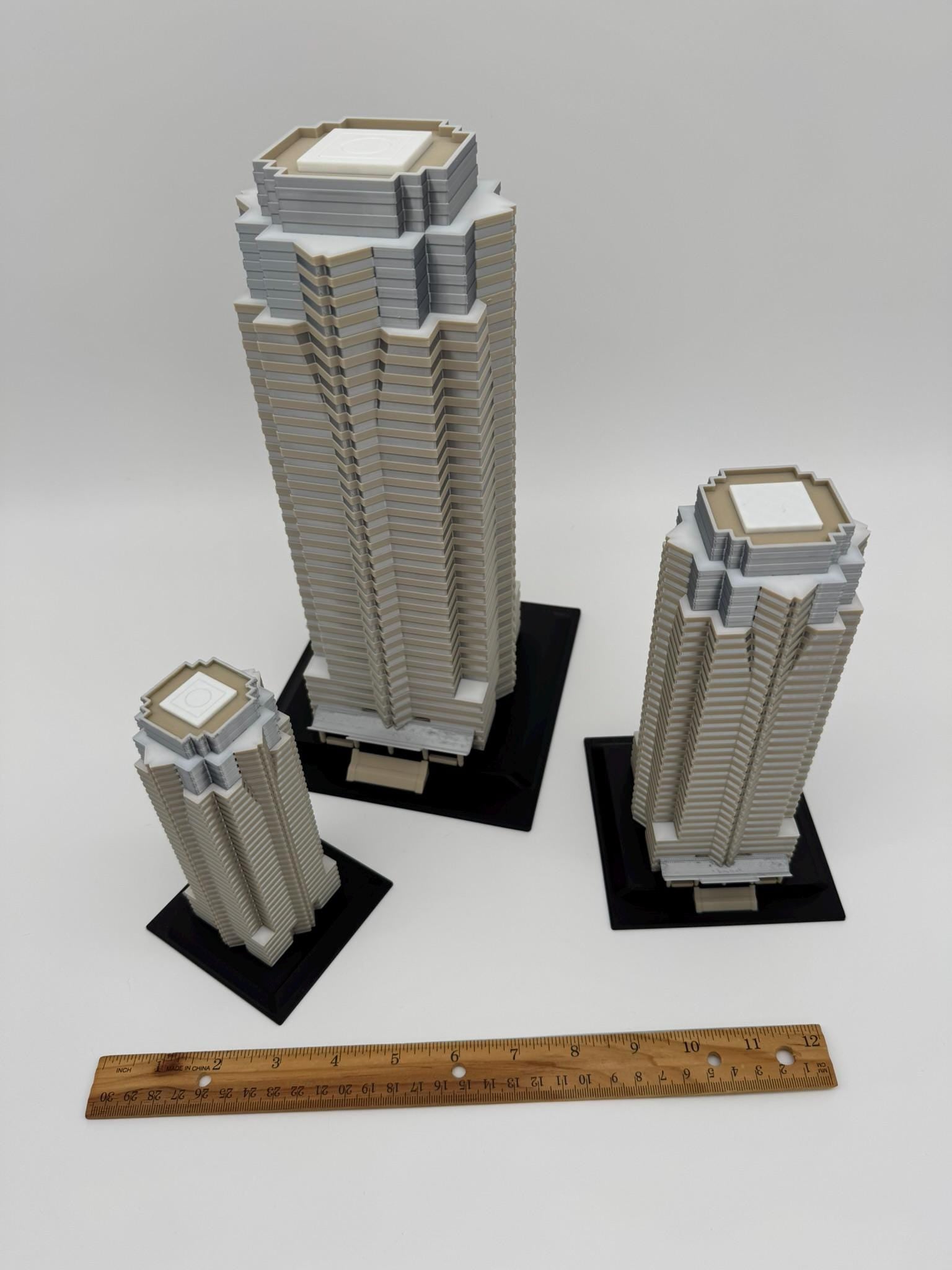 StarsoftheCity Nakatomi Plaza 3D Printed Full Color Model 8in