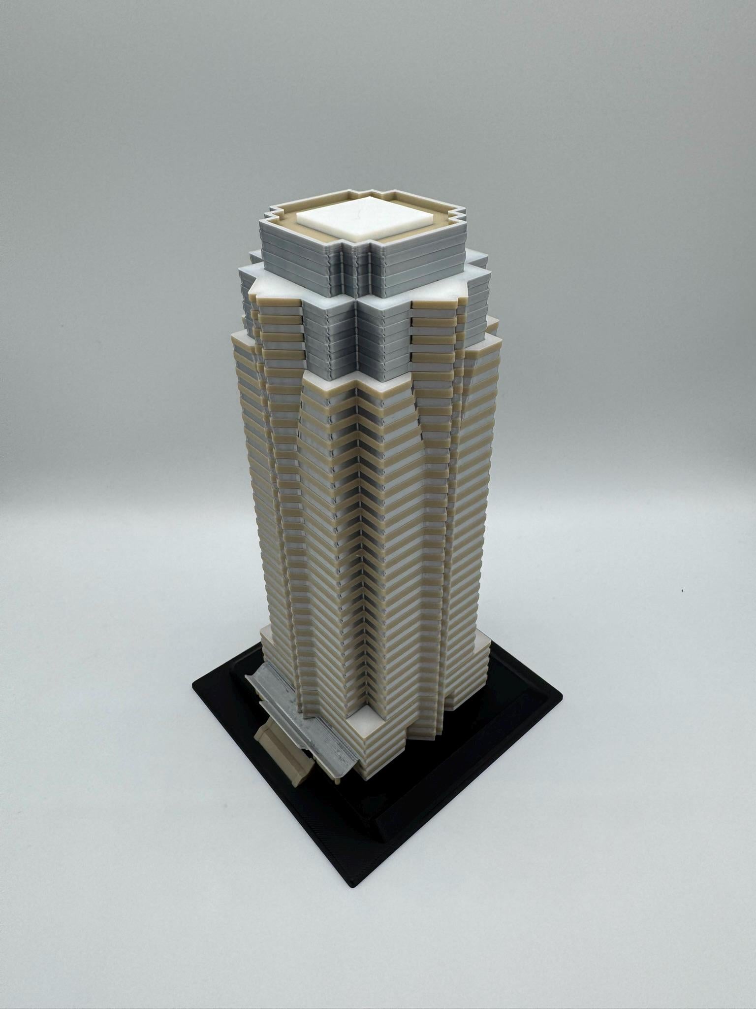 StarsoftheCity Nakatomi Plaza 3D Printed Full Color Model 8in